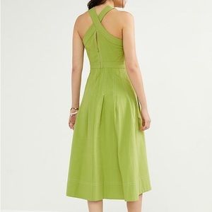 Maeve Alessandra Cross-Back Midi Dress